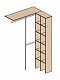 Гардеробная комната 1360х1100 мм