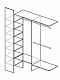 Гардеробная комната 1800х1150 мм