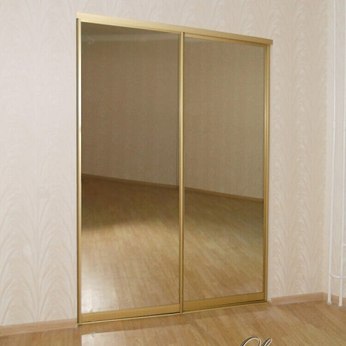 Раздвижные зеркальные двери для гардеробной «Шато»