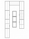 П-образная гардеробная комната 8 кв. м