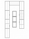 П-образная гардеробная комната 8 кв. м