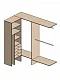 Гардеробная комната 2170х1270 мм