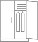 Распашные шкафы