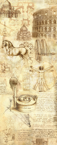 Увеличить Фреска Леонардо Да Винчи 2