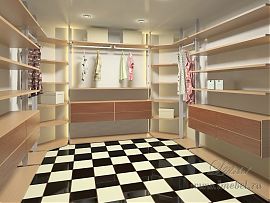 Большая угловая гардеробная Vitra Большая угловая гардеробная Vitra