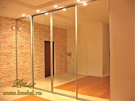 Зеркальный шкаф-купе в прихожую Зеркальный шкаф-купе в прихожую