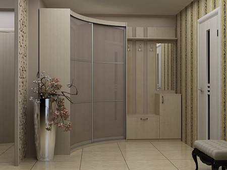 Радиусный шкаф-купе в прихожую Радиусный шкаф-купе в прихожую