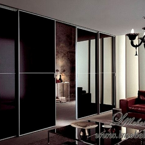 Подвесная черная дверь Raumplus