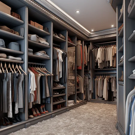 Гардеробная с колоннами Гардеробная с колоннами