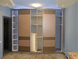 Раздвижные двери для шкафа «Галатея» с кожей Раздвижные двери для шкафа «Галатея» с кожей