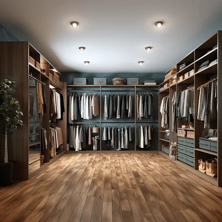 Гардеробная в цвете Орех Дижон Гардеробная в цвете Орех Дижон