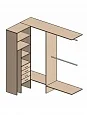 Гардеробная комната 2170х1270 мм Гардеробная комната 2170х1270 мм